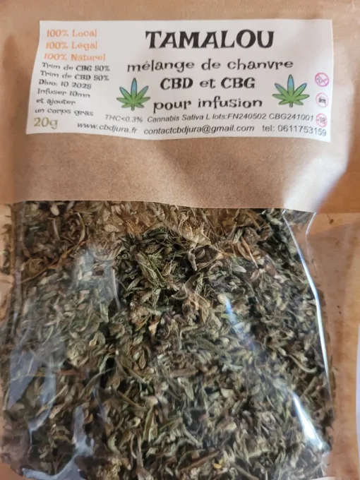 Tamalou trim cbg & cbd pour infusion